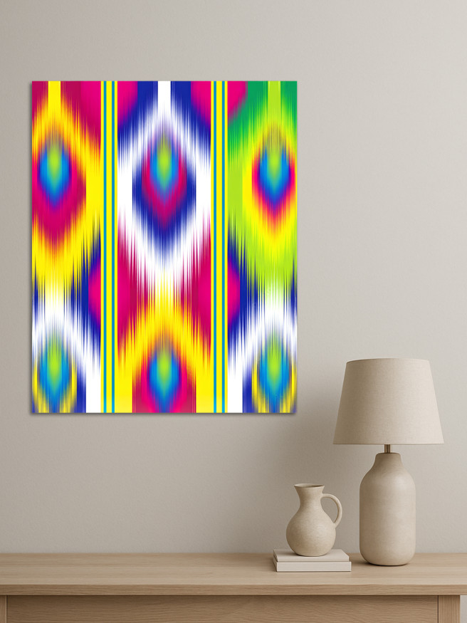 Holstga bosilgan poster &amp;quot;Yorqin sharqona naqshlar&amp;quot;