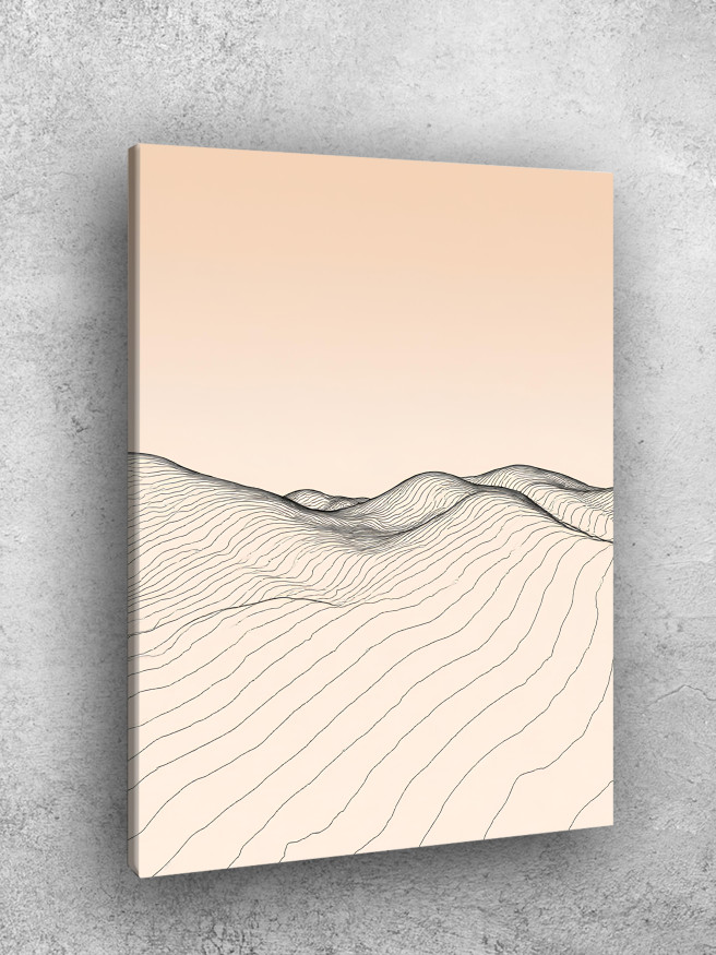 Постер на холсте &amp;quot;Линии пустыни&amp;quot;