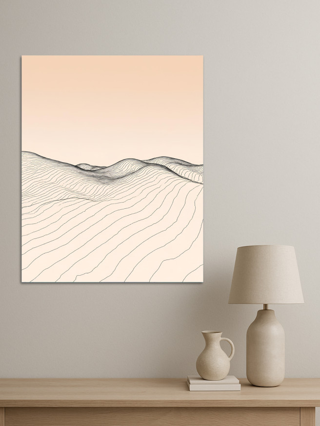 Постер на холсте &amp;quot;Линии пустыни&amp;quot;