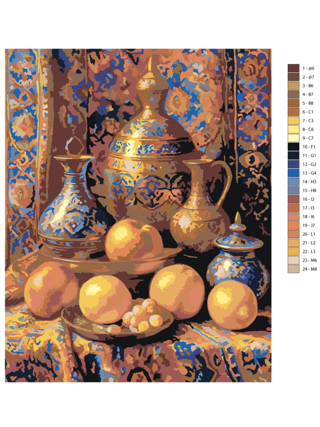 Картина по номерам &amp;quot;Восточное убранство&amp;quot;