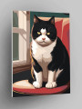 Картина по номерам &amp;quot;Кот на стуле&amp;quot;