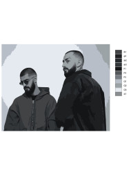 Raqamlar bo'yicha rasm "Miyagi"