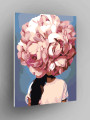 Картина по номерам &amp;quot;Цветы на голове&amp;quot;
