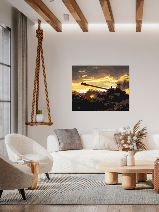 Raqamlar bo&amp;#039;yicha rasm &amp;quot;Tank&amp;quot;