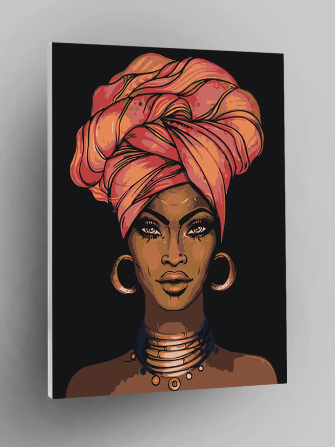 Картина по номерам &amp;quot;Девушка с серёжками&amp;quot;