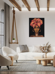 Картина по номерам "Девушка с серёжками"