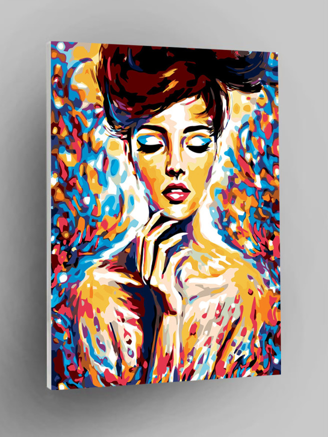 Картина по номерам &amp;quot;Красивая девушка&amp;quot;