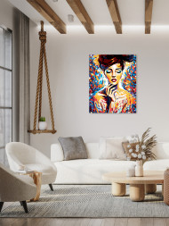 Картина по номерам &amp;quot;Красивая девушка&amp;quot;