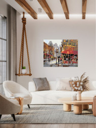 Картина по номерам &amp;quot;Город под дождём&amp;quot;