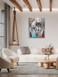 Картина по номерам &amp;quot;Волк вожак&amp;quot;