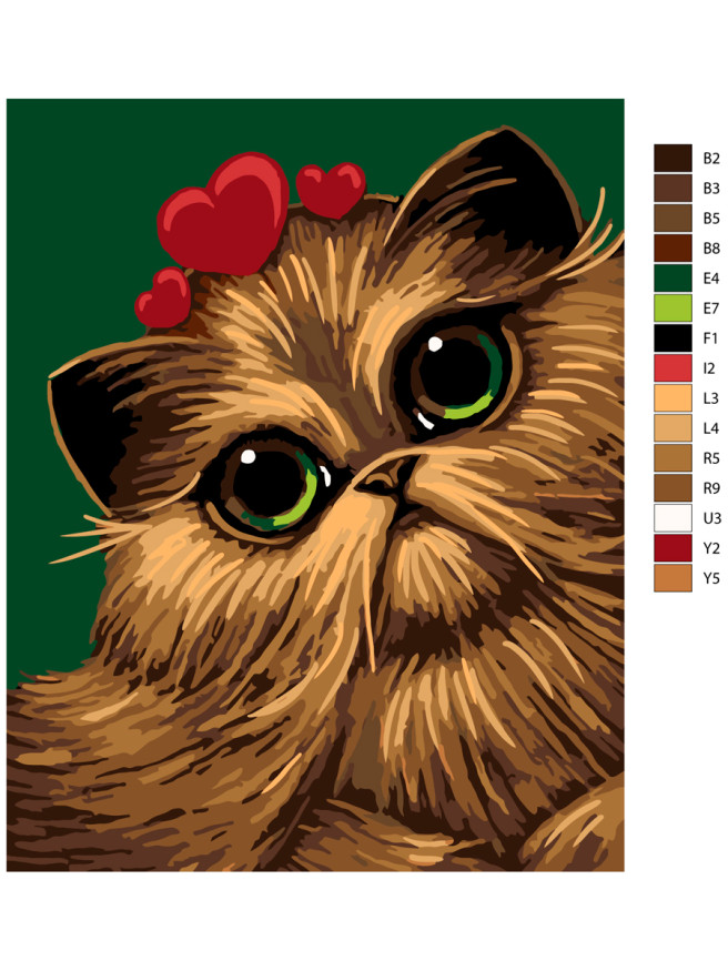 Картина по номерам &amp;quot;Милый котик&amp;quot;