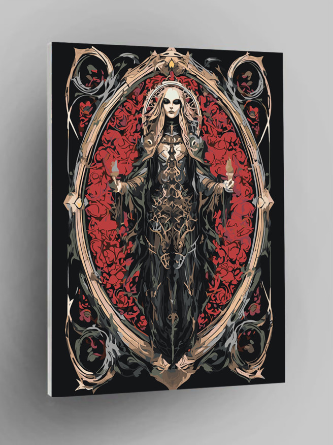 Картина по номерам &amp;quot;Женщина в цветах&amp;quot;