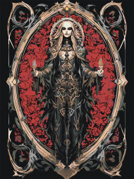 Картина по номерам &amp;quot;Женщина в цветах&amp;quot;