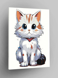 Raqamlar bo&#039;yicha rasm &quot;Ko&#039;k ko&#039;zli mushuk&quot;