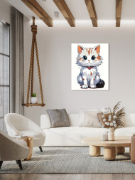 Raqamlar bo&#039;yicha rasm &quot;Ko&#039;k ko&#039;zli mushuk&quot;