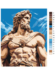 Картина по номерам "Древнегреческий мужчина"