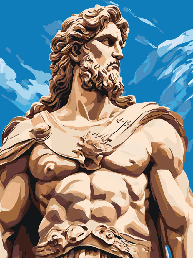 Картина по номерам &amp;quot;Древнегреческий мужчина&amp;quot;