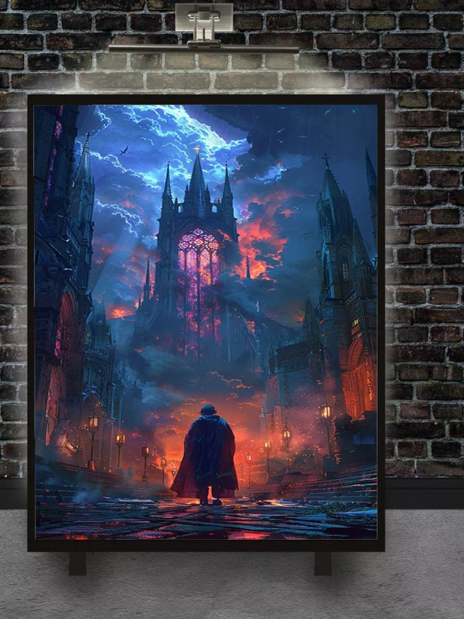 Постер на холсте &amp;quot;Тайна пылающего собора&amp;quot;