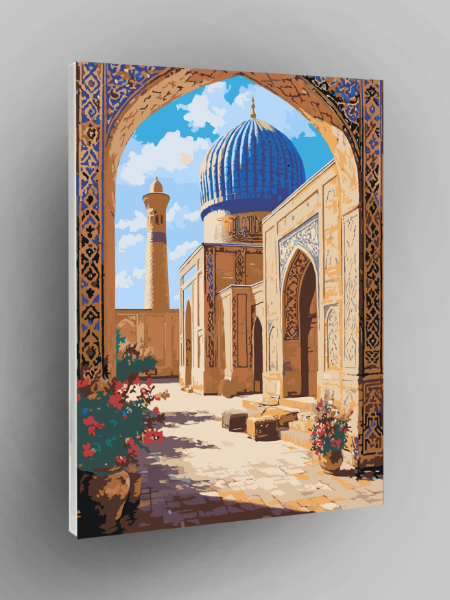 Raqamlar bo‘yicha rasm &amp;quot;Ko‘k gumbaz ostida&amp;quot;