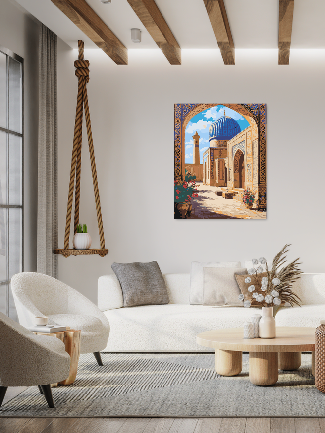 Raqamlar bo‘yicha rasm &amp;quot;Ko‘k gumbaz ostida&amp;quot;