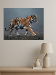 Постер на холсте &amp;quot;Полосатый тигр&amp;quot;