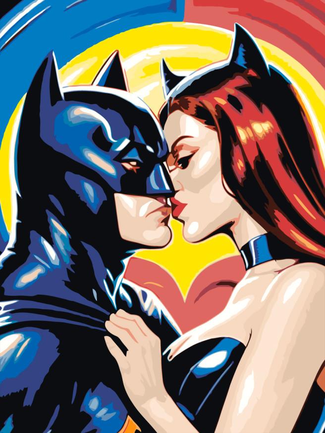 Картина по номерам &amp;quot;Поцелуй героев&amp;quot;