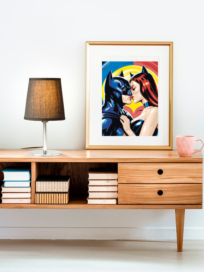 Картина по номерам &amp;quot;Поцелуй героев&amp;quot;