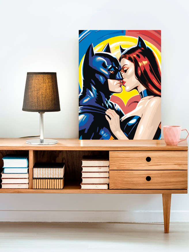 Картина по номерам &amp;quot;Поцелуй героев&amp;quot;