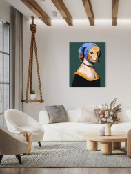 Raqamlar bo'yicha rasm "Mushuk rohiba"