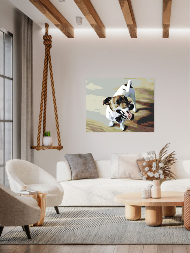 Картина по номерам &amp;quot;Домашняя собака&amp;quot;