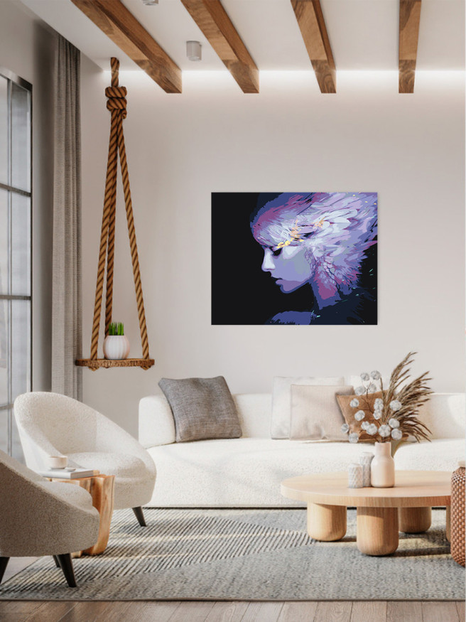 Картина по номерам &amp;quot;Милая девушка&amp;quot;