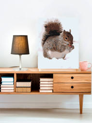 Raqamlar bo'yicha rasm "Yong'oq bilan sincap"