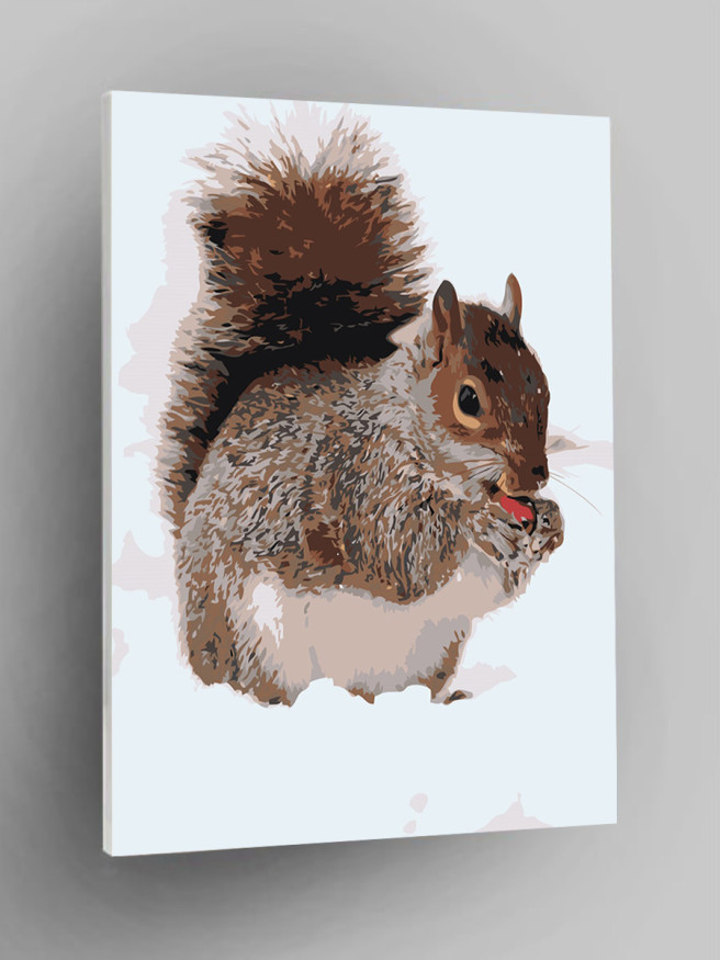 Raqamlar bo&amp;#039;yicha rasm &amp;quot;Yong&amp;#039;oq bilan sincap&amp;quot;