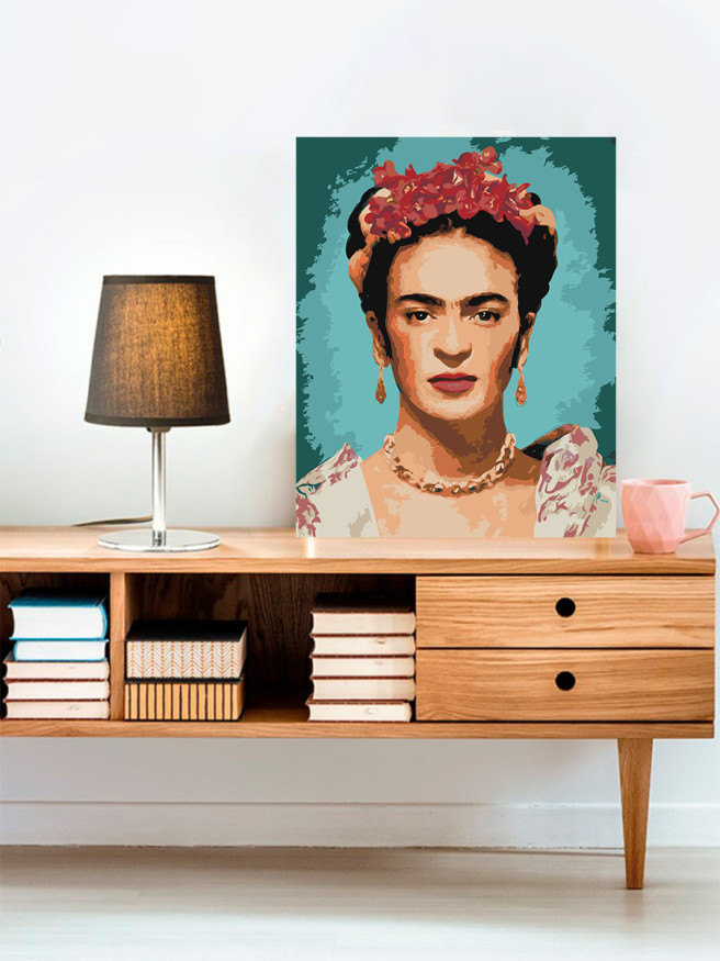 Raqamlar bo&amp;#039;yicha rasm &amp;quot;Gullar bilan qiz&amp;quot;