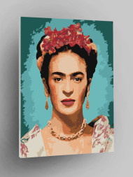 Картина по номерам &amp;quot;Девушка с цветами&amp;quot;