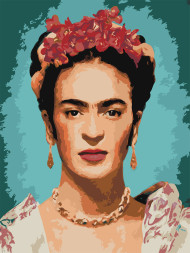 Картина по номерам &amp;quot;Девушка с цветами&amp;quot;