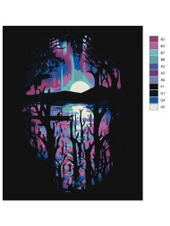 Картина по номерам &amp;quot;Красивый закат&amp;quot;