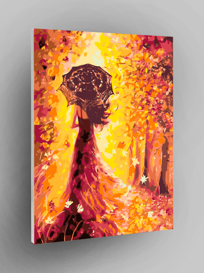 Картина по номерам &amp;quot;Девушка и осень&amp;quot;