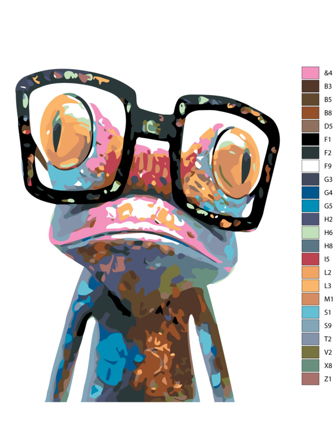 Raqalar bo&amp;#039;yicha rasm &amp;quot;Ko&amp;#039;zoynakdagi qurbaqa&amp;quot;