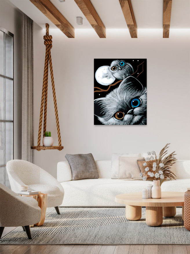 Raqamlar bo&amp;#039;yicha rasm &amp;quot;Ukki bilan mushuk&amp;quot;