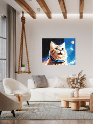 Raqamlar bo'yicha rasm "Baxtli mushuk"