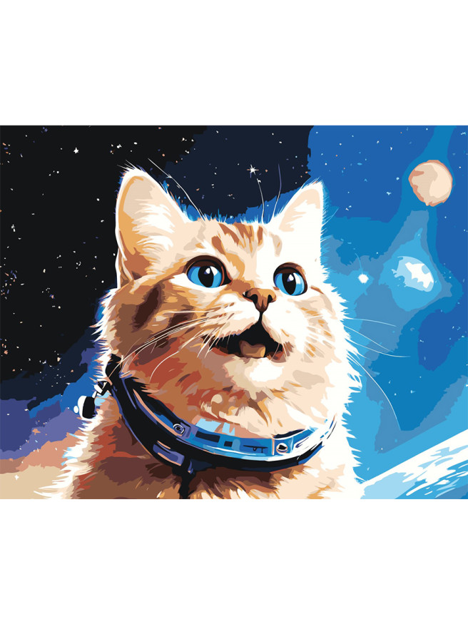 Raqamlar bo&amp;#039;yicha rasm &amp;quot;Baxtli mushuk&amp;quot;