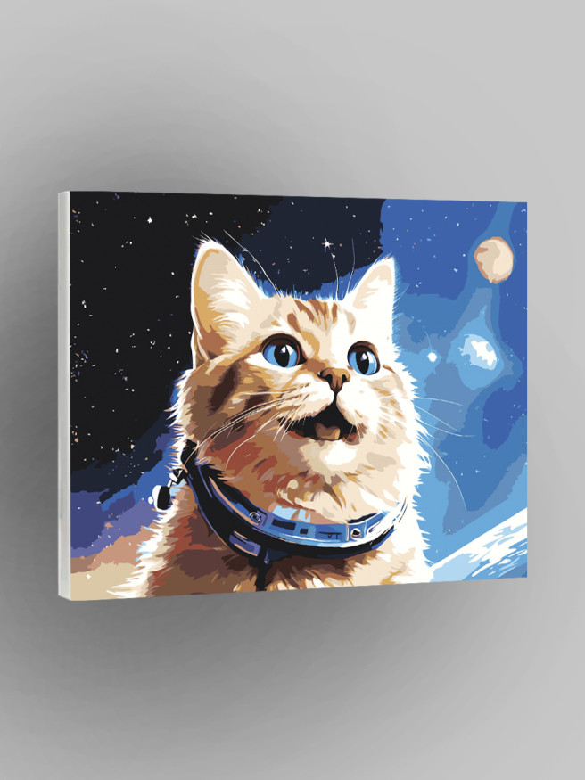 Raqamlar bo&amp;#039;yicha rasm &amp;quot;Baxtli mushuk&amp;quot;