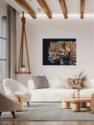 Raqamlar bo'yicha rasm "Yovvoyi leopard"