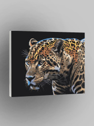 Raqamlar bo'yicha rasm "Yovvoyi leopard"