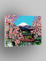 Raqamlar bo'yich rasm "Sakurani gullashi"