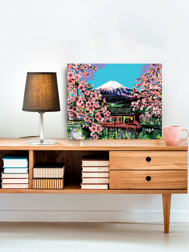 Raqamlar bo&amp;#039;yich rasm &amp;quot;Sakurani gullashi&amp;quot;