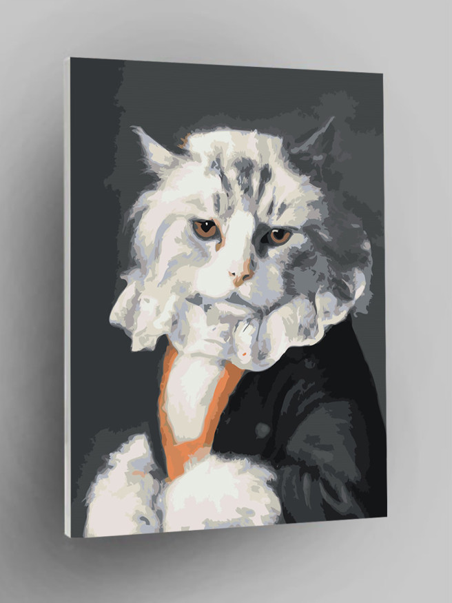 Картина по номерам &amp;quot;Кот в костюме&amp;quot;