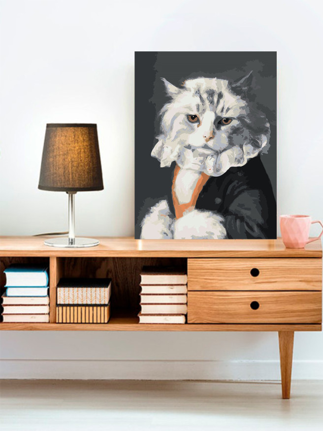 Картина по номерам &amp;quot;Кот в костюме&amp;quot;