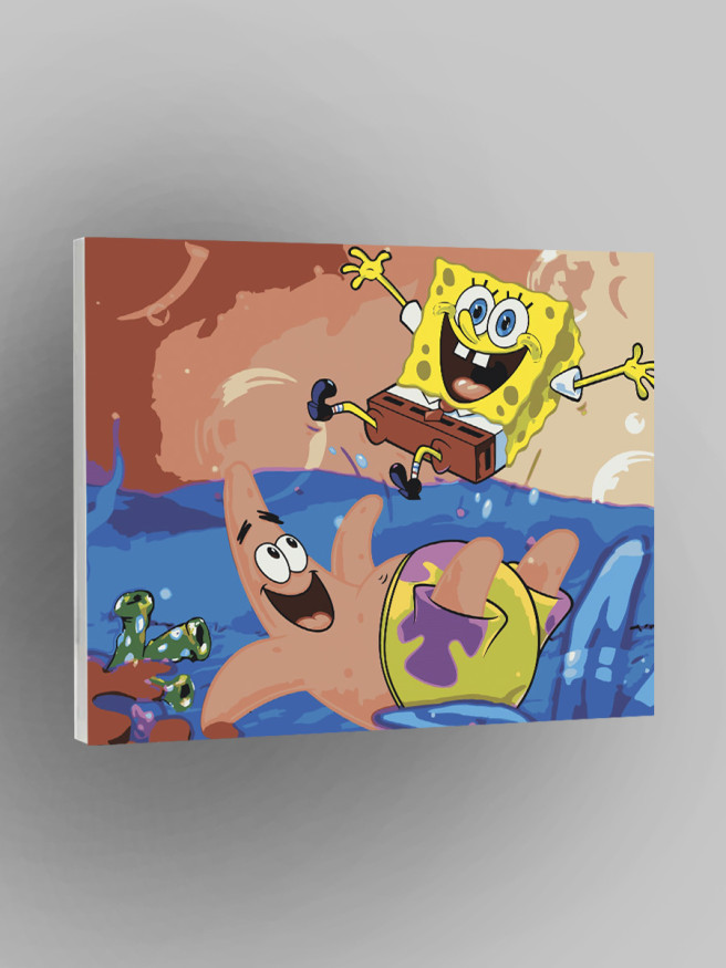 Raqamlar bo&amp;#039;yicha rasm &amp;quot;Spongebob va Patrik&amp;quot; 